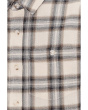 Long Sleeve Curved Yoke Button Up Shirt