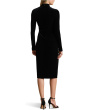 Ruched Velvet Asymmetrical Dress
