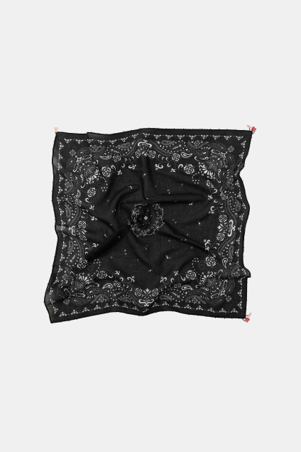 Zara БАНДАНА С ПЕЙСЛИ-ПРИНТОМ, УКРАШЕННАЯ БИСЕРОМ И ЦВЕТАМИ 529584442-700-3