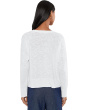 Organic Linen Cotton Slub Crew Neck Sweater