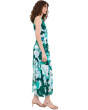 Sleeveless Matte Jersey Floral Maxi
