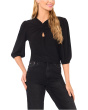 Twist Keyhole 3/4 Sleeve Knit Top