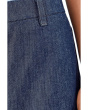 Lightweight Organic Cotton Denim High-Waisted Full Length Trousers