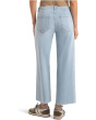 Meg High-Rise Wide Leg Patch Pockets Exposed Button with Raw Hem