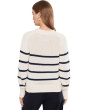 Coral Striped Pullover