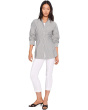 Control Stretch Crop Pants with Vertical Faux Pocket Detail