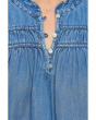 Chambray O'lei Sleeveless Ruffle Top