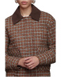 Oversized Tweed Bomber Jacket