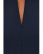 Cap Sleeve Asymmetrical Neck Crepe Sheath