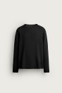 Zara Черный СВИТЕР РАССЛАБЛЕННОЙ ФОРМЫ С ЗАСТИРАННОЙ ТЕКСТУРОЙ