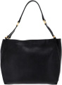 Borsa Pelle Nero Leather Shopper Shoulder Bag Black