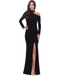 Long Sleeve One Shoulder Cutout Dress