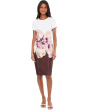 Short Sleeve Floral Scuba Sheath