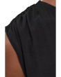 Petite Short Sleeve Asymmetric Off-Shoulder Knit Top