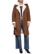 Faux Shearling Belted Coat