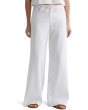 Stella Mid-Rise Cinched Wide Leg Palazzo in White
