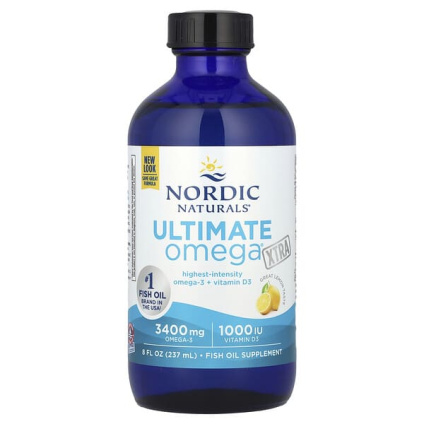 Nordic Naturals, Ultimate Omega Xtra, лимон, 8 жидких унций (237 мл)
