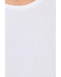 Cross Hatch Stretch Jersey Crew Neck Elbow Sleeve Top