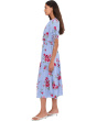 Ruched Short Sleeve Smocked Waist Tiered Maxi Dress