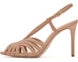 Hannie Caged Toe Slingback Peep Toe Sandals