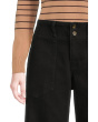 Mid-rise Utility Patch Pocket Wide Leg Pants