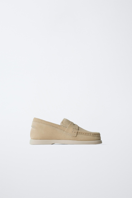 Zara КОЖАНЫЕ МОКАСИНЫ С ЗАЩЕЛКОЙ 502594614-107-22