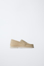 Zara КОЖАНЫЕ МОКАСИНЫ С ЗАЩЕЛКОЙ 502594614-107-22
