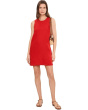 Embroidered Mini Shift Dress in 100% Linen