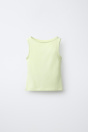 Zara СПЛОШНОЙ ЦВЕТНОЙ МОДАЛЬНЫЙ ТОП 511051450-520-7