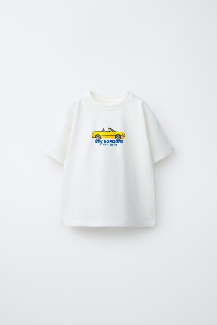 Zara Футболка С АВТОПЕЧАТЬЮ 511392427-250-18