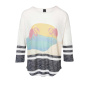 Druckpullover, natur-bunt