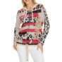 Heine Жаккардовый кардиган с блестящими камнями, верблюжий черный кардиган с рисунком