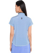 Short Sleeve Strings Design Zip Neckline