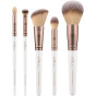Luvia Cosmetics Кисть для лица Prime Vegan Coffee Blush Brush + кисть для осветления + кисть для пудры + прецизионный блендер + шейдер для век - 1 шт.