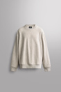 Zara ХЛОПКОВАЯ серая пятнистая ТОЛСТОВКА С круглым вырезом