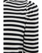 Easy Puff Sleeve Long Sleeve Stripe
