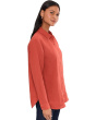 Organic Handkerchief Linen Classic Collar Long Shirt