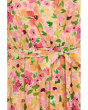 Wrap Front Short Sleeve Midi Dress