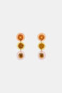 Zara ЯРКИЕ СЕРЬГИ ИЗ ИСКУССТВЕННОЙ СМОЛЫ, ЦВЕТОВ И КАМНЕЙ