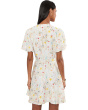 Puff Sleeve Aline Belted Mini Dress