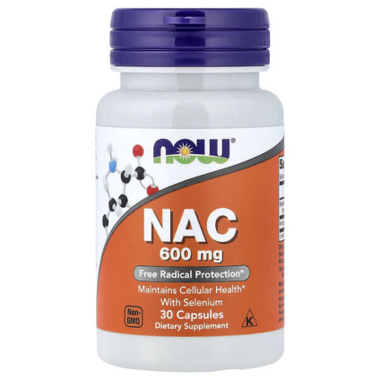 NOW Foods, NAC с селеном, 30 капсул