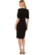 Knit Crepe Pearl Midi Dress