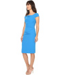 Cowl Side Rusched Sheath Dress