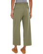 Mid-Rise Pull-On Tie Waist Wide Leg Ankle Pant 26"