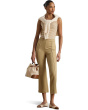 Twill Flare Ankle Pants
