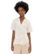 Crew Neck Short Puff Sleeve Top