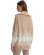 Betty Jacquard 1/2 Zip