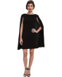 Structured Cape Sheath Dress