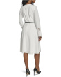 Long Sleeve Scuba Crepe Belted Alne