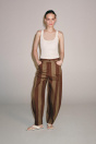 Zara Джинсы ZW COLLECTION С ВЫСОКИМ ПОЯСОМ И ПОЛОСОЙ В полоску